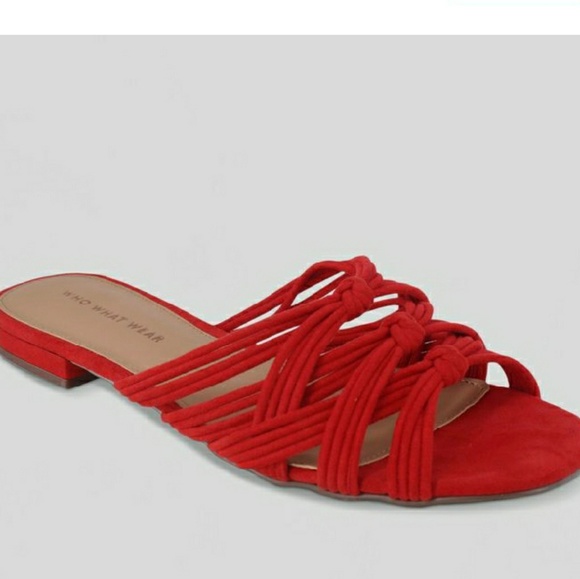 cherry red sandals
